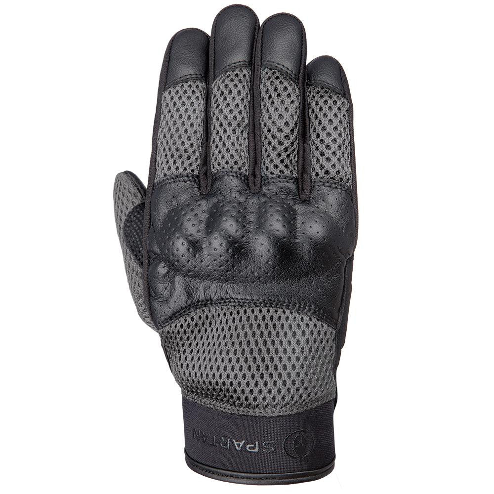 Spartan Air Motorcycle Motorbike Men’s Glove Black/Grey-Win Impex Moto