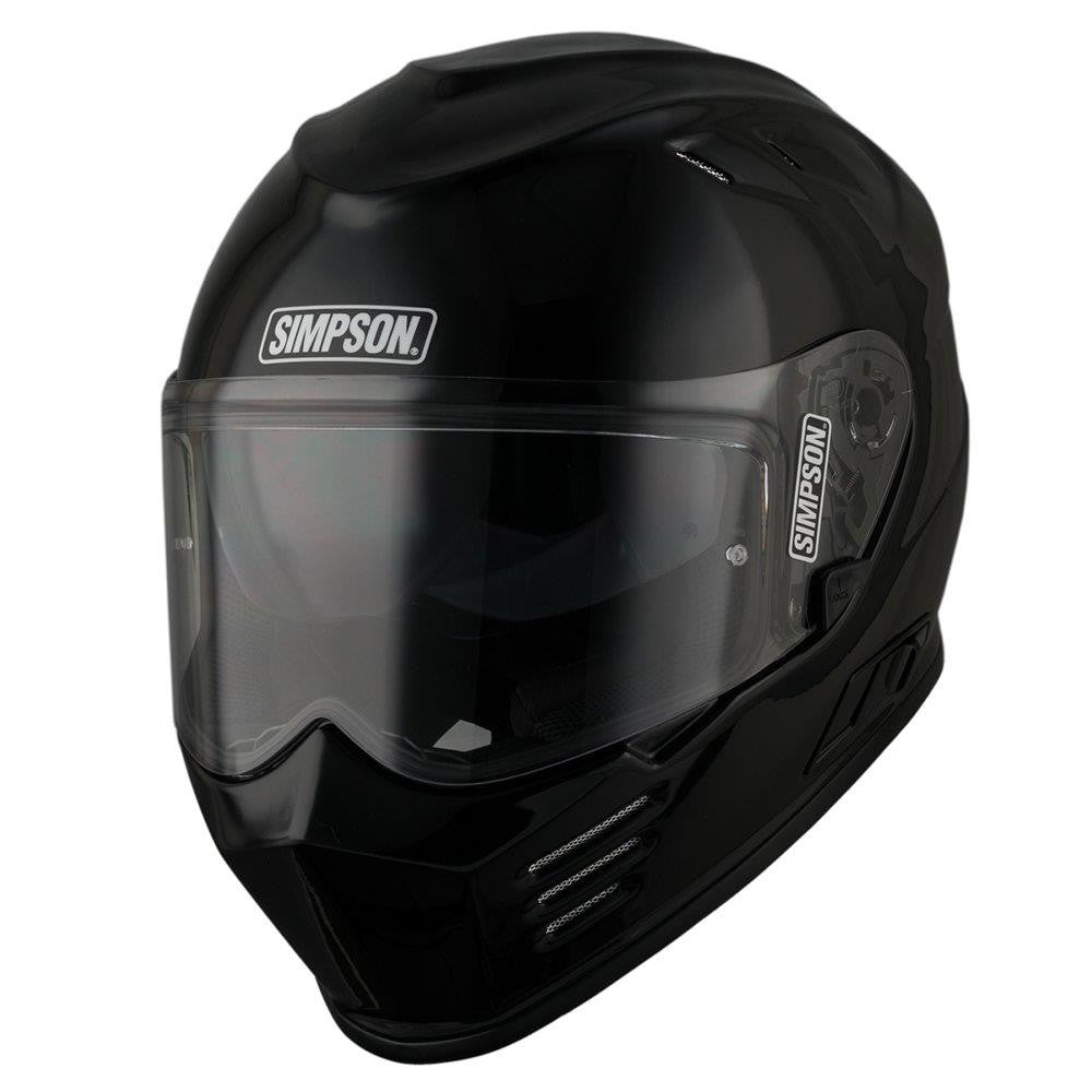 Simpson Venom Solid Motorcycle Motorbike Full Face Helmet (ECE-22.06)-Win Impex Moto