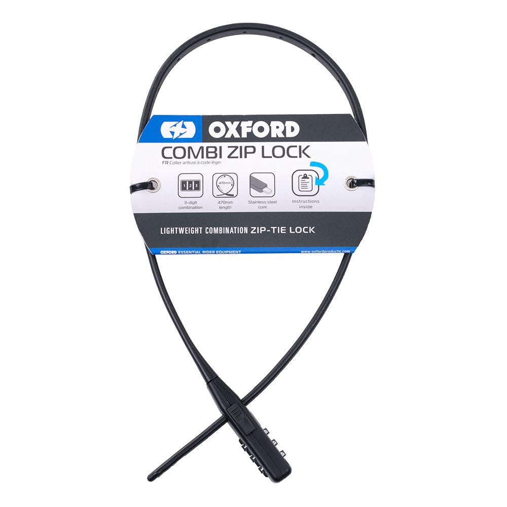 Oxford Combi Zip Lock Black-Win Impex Moto
