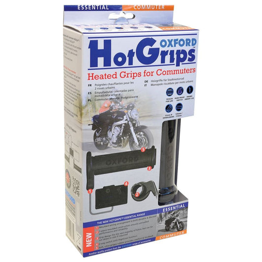 Oxford Motorbike Heated Essential Universal Commuter Hot grips-Win Impex Moto
