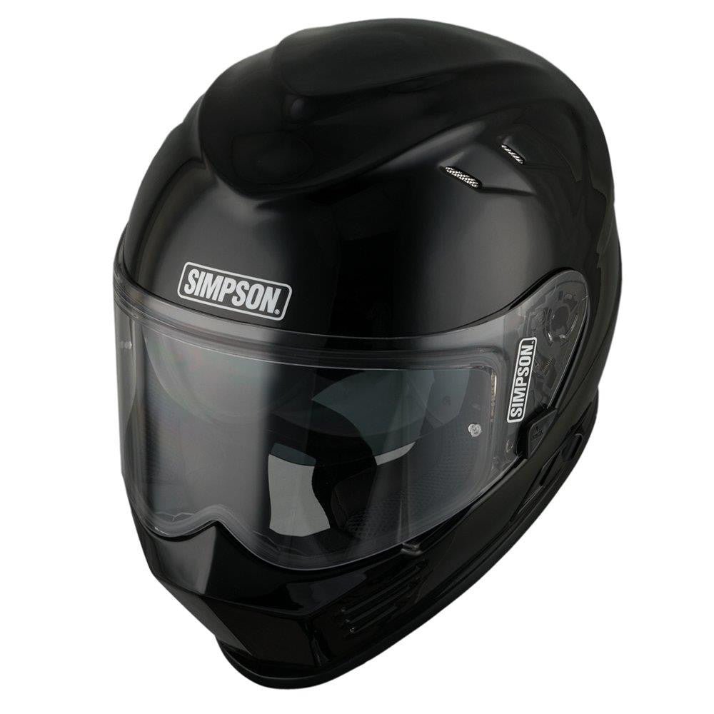 Simpson Venom Solid Motorcycle Motorbike Full Face Helmet (ECE-22.06)-Win Impex Moto