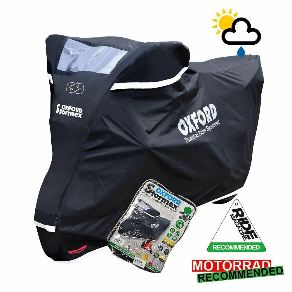 Oxford Stormex Dust/Sun/Rain Waterproof Motorbike Cover-Win Impex Moto