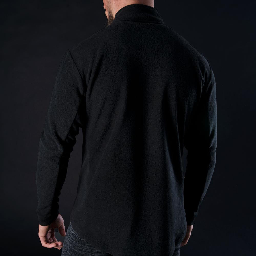 Oxford Advanced Micro Fleece 1/2 Neck MS Top Black-Win Impex Moto