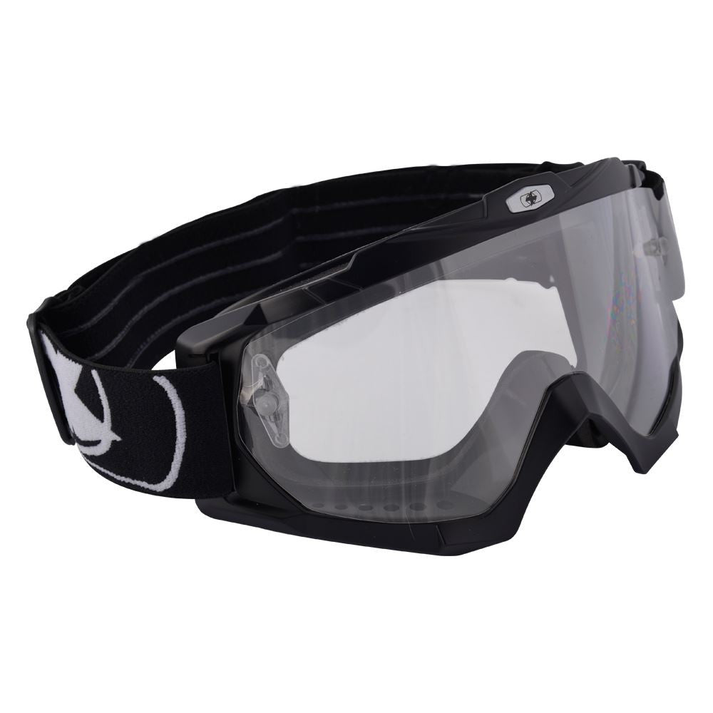 Oxford Motorcycle Motorbike Assault Pro Off-Road MX Goggle-Matt Black-Win Impex Moto