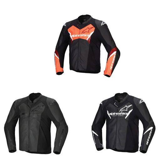 Alpinestars Faster V3 Leather Jacket-Win Impex Moto