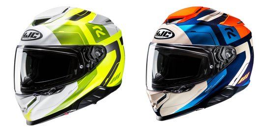 HJC RPHA 71 Motorbike Full Face Helmet Cozad MC27 Blue Orange / Fluo Yellow-Win Impex Moto