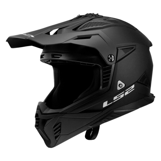 LS2 MX708 Fast II Solid Matt Black Helmet-Win Impex Moto