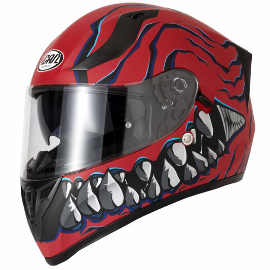 VCAN H128 Mordhi Red Full Face Motorcycle Helmet-Mordhi Red 2024-Win Impex Moto