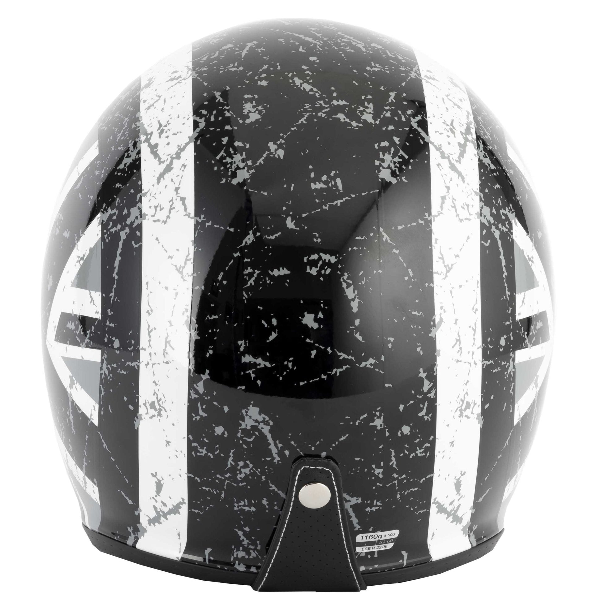 Vcan H589 Black Jack Motorbike Open Face Helmet-Win Impex Moto