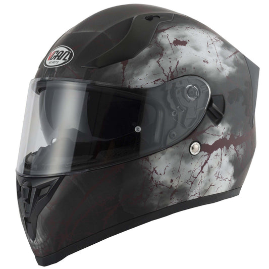 VCAN H128 Rage Full Face Motorcycle Helmet- Rage Graphic 2024-Win Impex Moto