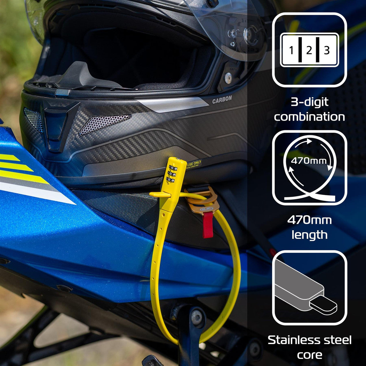 Oxford Combi Zip Lock Yellow-Win Impex Moto