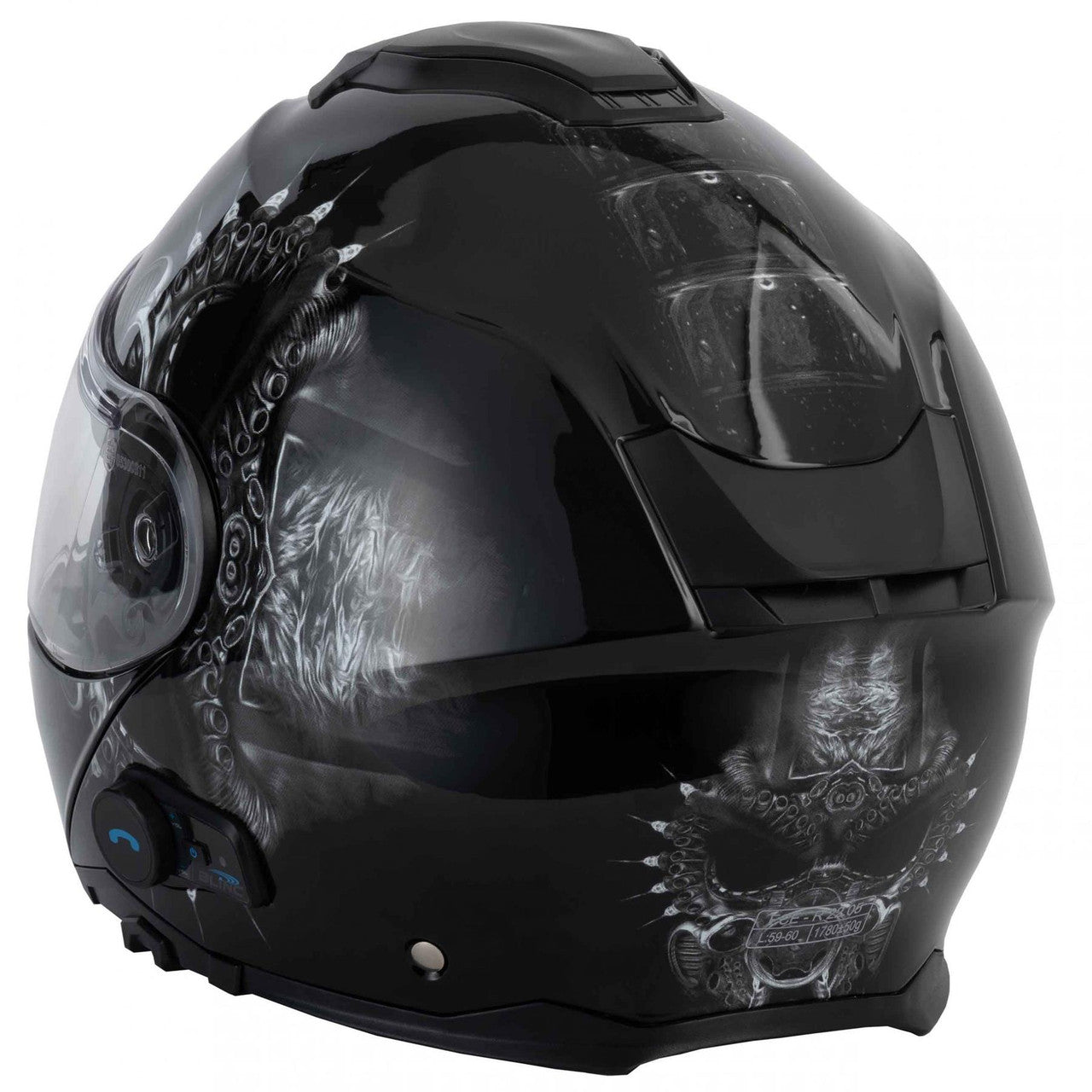 Vcan V272 Flip Up Motorcycle Blinc A4 Bluetooth Helmet-Win Impex Moto