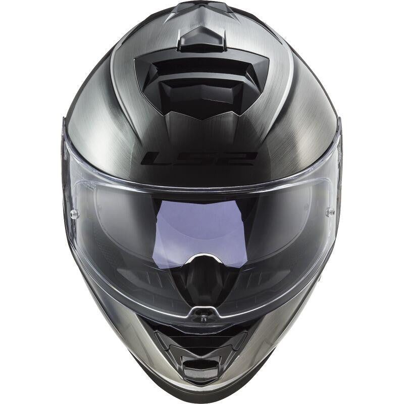 LS2 FF800 Storm II Full Face Motorbike Helmet Jeans Titanium-Win Impex Moto