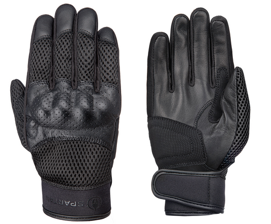 Spartan Air Motorcycle Light Weight Men's Glove – Black-Win Impex Moto