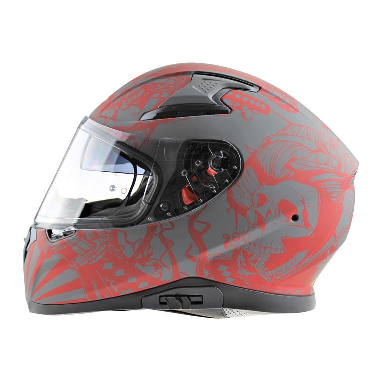 VIPER RSV95 SKULL EDITION MOTORCYCLE FULL FACE HELMET NEAR U-Win Impex Moto
