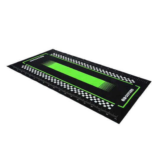 Oxford Pitlane Green Motorcycle Workshop Garage Mat L 200 x 100cm-Win Impex Moto