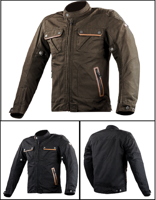 LS2 Bullet Man Waterproof Vintage Jacket-Win Impex Moto