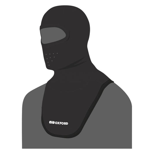 Oxford Deluxe Comfortable Motorcycle Balaclava Micro Fleece Black-Win Impex Moto