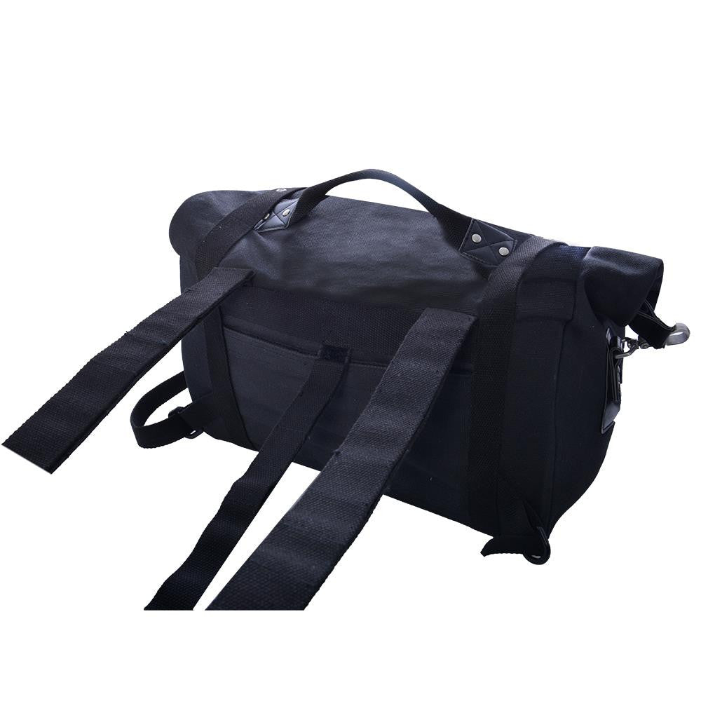 Oxford Motorcycle Heritage Panniers Carry Handle 40L Black-Win Impex Moto