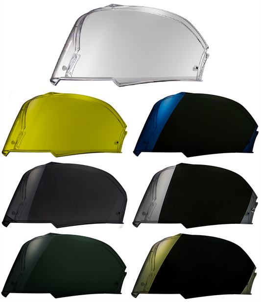LS2 FF900 Visor Valiant II Replacement Dark Clear Iridium Shield-Win Impex Moto