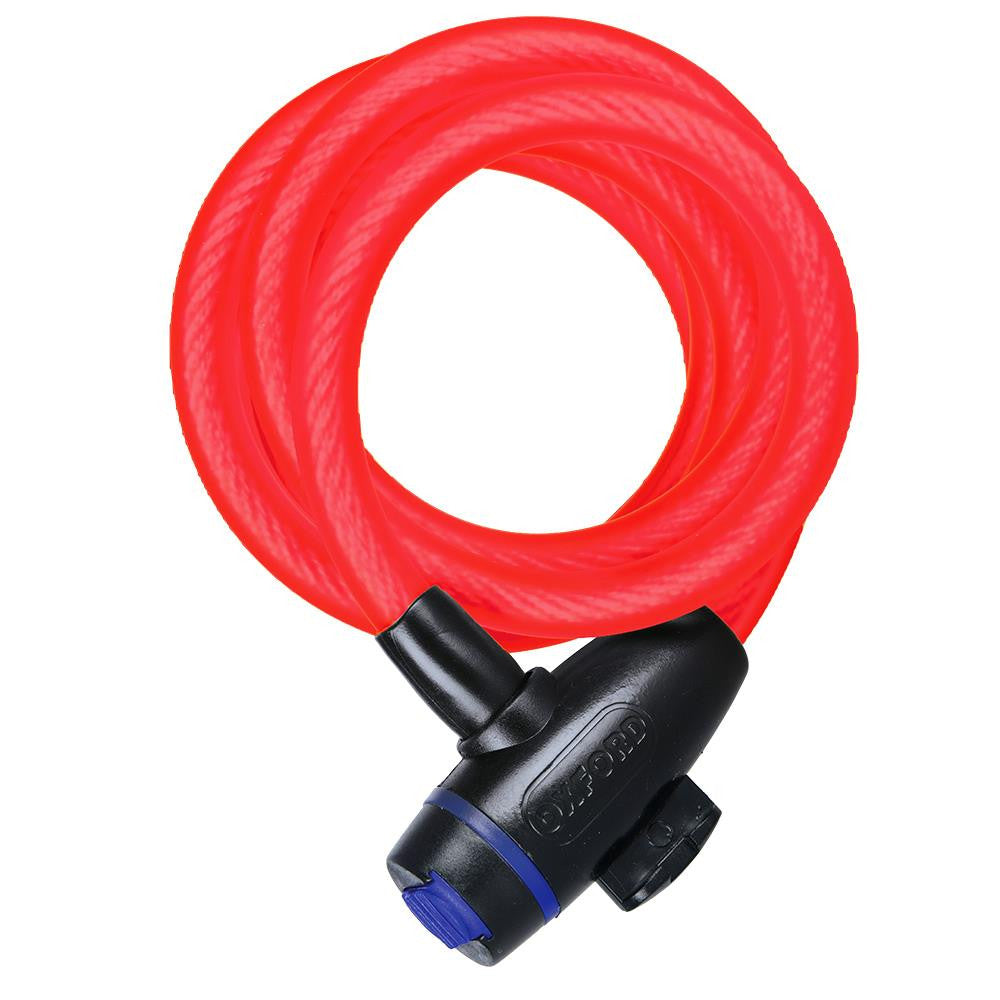 Oxford Cable Lock 12mm x 1800mm | Heavy-Duty Motorcycle Security Lock-Win Impex Moto