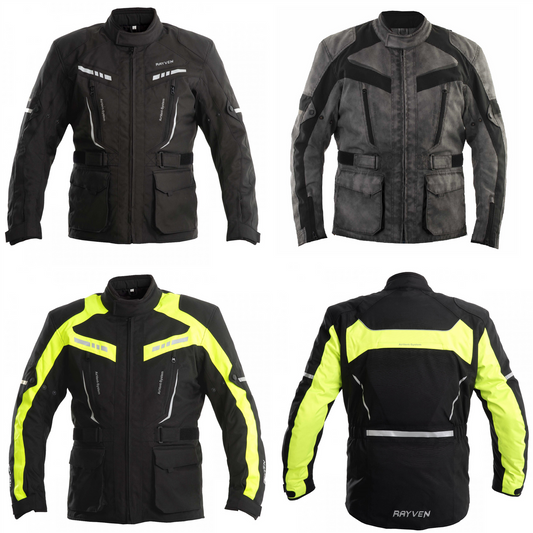 Rayven Scotty C.E Approved Waterproof Textile Jacket-Win Impex Moto