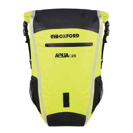 Oxford Aqua B25 Hydro 25 Liter Backpack Rucksack Black/Fluo-Win Impex Moto