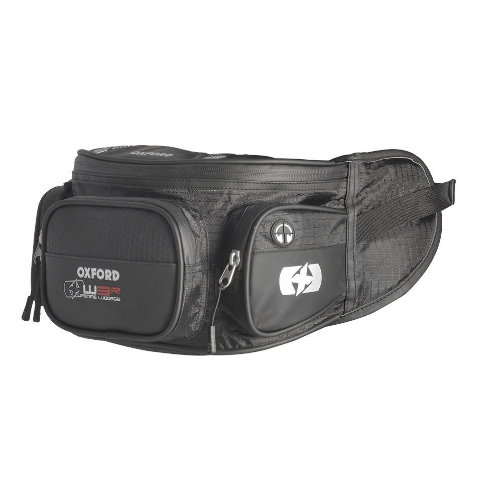 Oxford Motorcycle Luggage XW3 Waist Bag Black 3L-Win Impex Moto