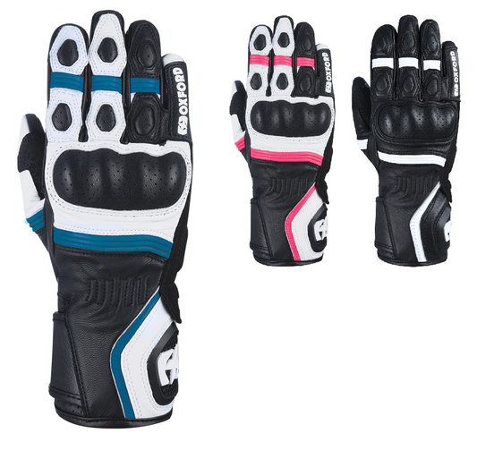 Oxford RP-5 2.0 Women's Leather Motorcycle Gloves | Premium Protection, Comfort & Grip for Riders-Win Impex Moto