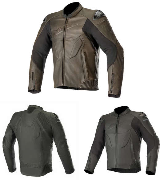 Alpinestars Caliber Leather Sports Jacket Black-Win Impex Moto