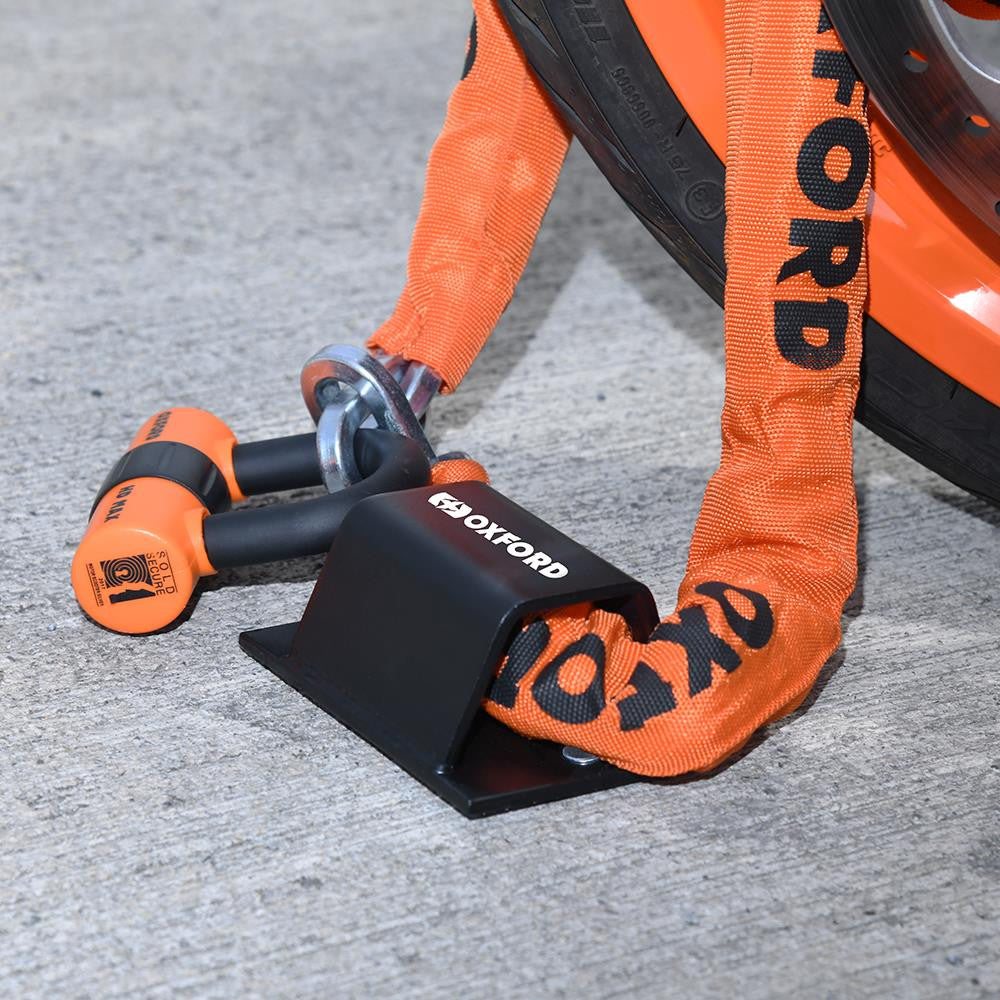 Oxford BruteForce Motorcycle Ground & Wall Anchor | Heavy-Duty Security Solution-Win Impex Moto