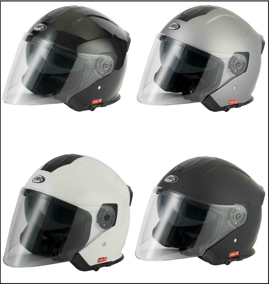 Vcan V586 Jet Open Face Scooter Motorcycle Helmet-Win Impex Moto