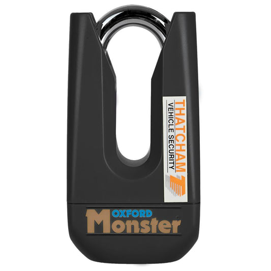 Oxford Monster Disc Lock Motorcycle Motorbike Padlock - Black-Win Impex Moto