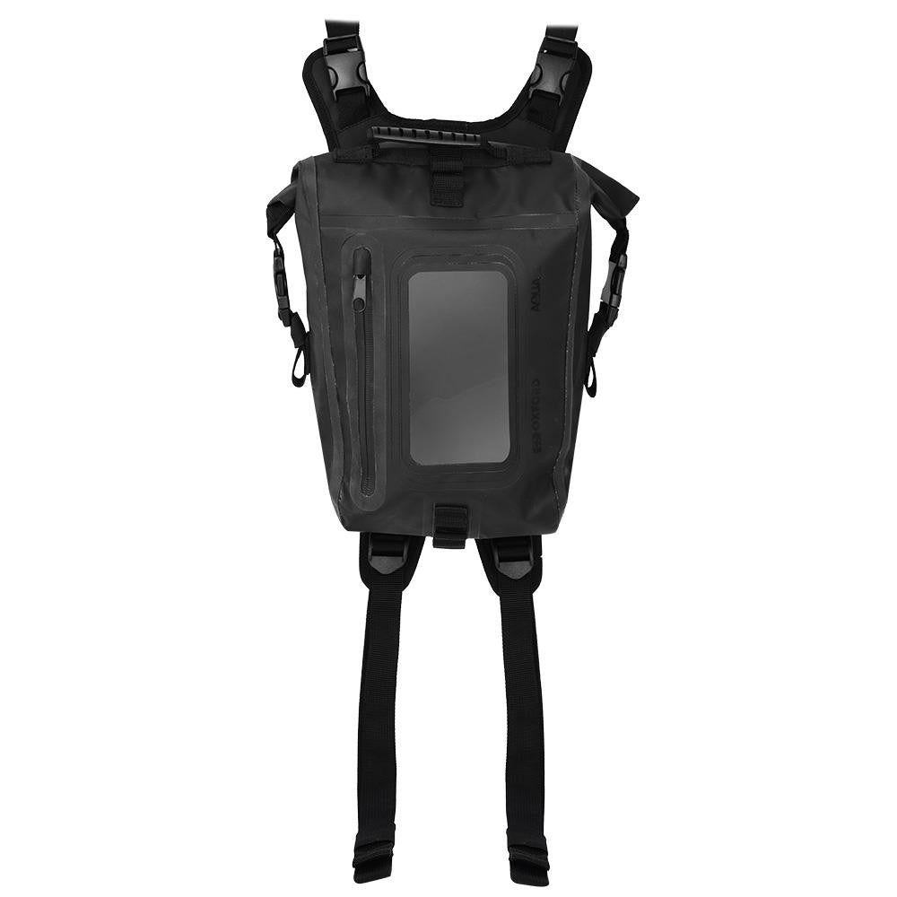 Oxford Aqua S8 Strap on Tank bag Motorcycle Luggage Black-Win Impex Moto