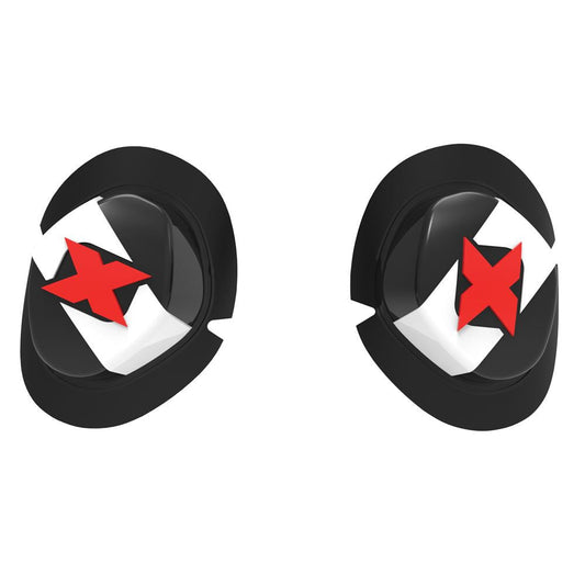 Oxford Motorcycle Knee Sliders White Black Ideal For Racing-Win Impex Moto