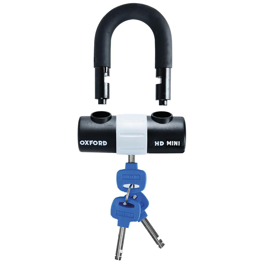Oxford HD Mini Shackle Lock | Compact & Heavy-Duty Motorcycle Security-Win Impex Moto