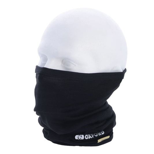 Oxford Deluxe Comfortable Motorcycle Neck Tube Merino Black-Win Impex Moto