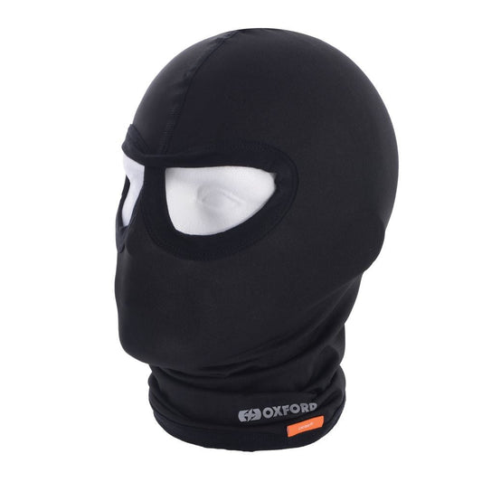 Oxford Sensitive Skin Motorcycle Balaclava Eyes Lycra Black-Win Impex Moto