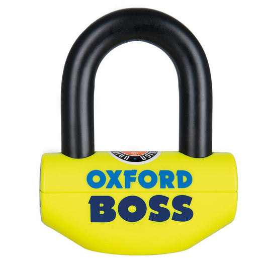 Oxford Boss Super Strong Motorcycle Motorbike Disc Lock Yellow-Win Impex Moto