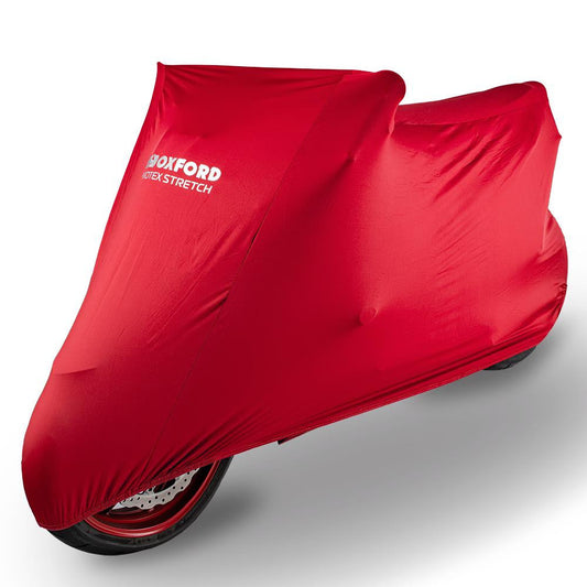 Oxford Protex Premium Stretch-Fit Indoor Motorcycle Cover | M | Superior Protection-Win Impex Moto