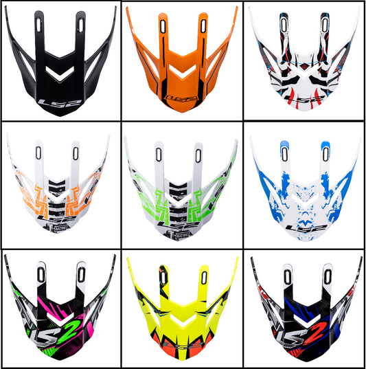 LS2 MX437 Peak Replacement For LS2 MX437 Fast Evo Helmet-Win Impex Moto