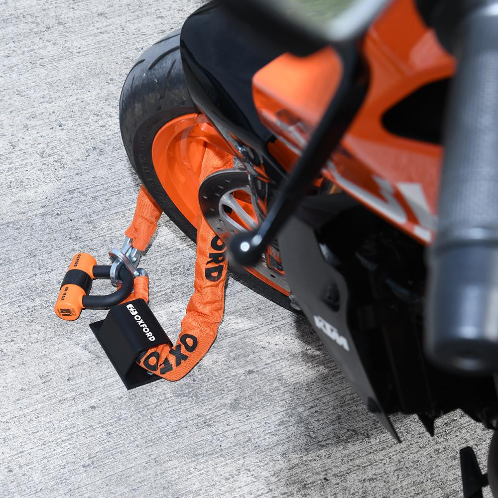 Oxford BruteForce Motorcycle Ground & Wall Anchor | Heavy-Duty Security Solution-Win Impex Moto