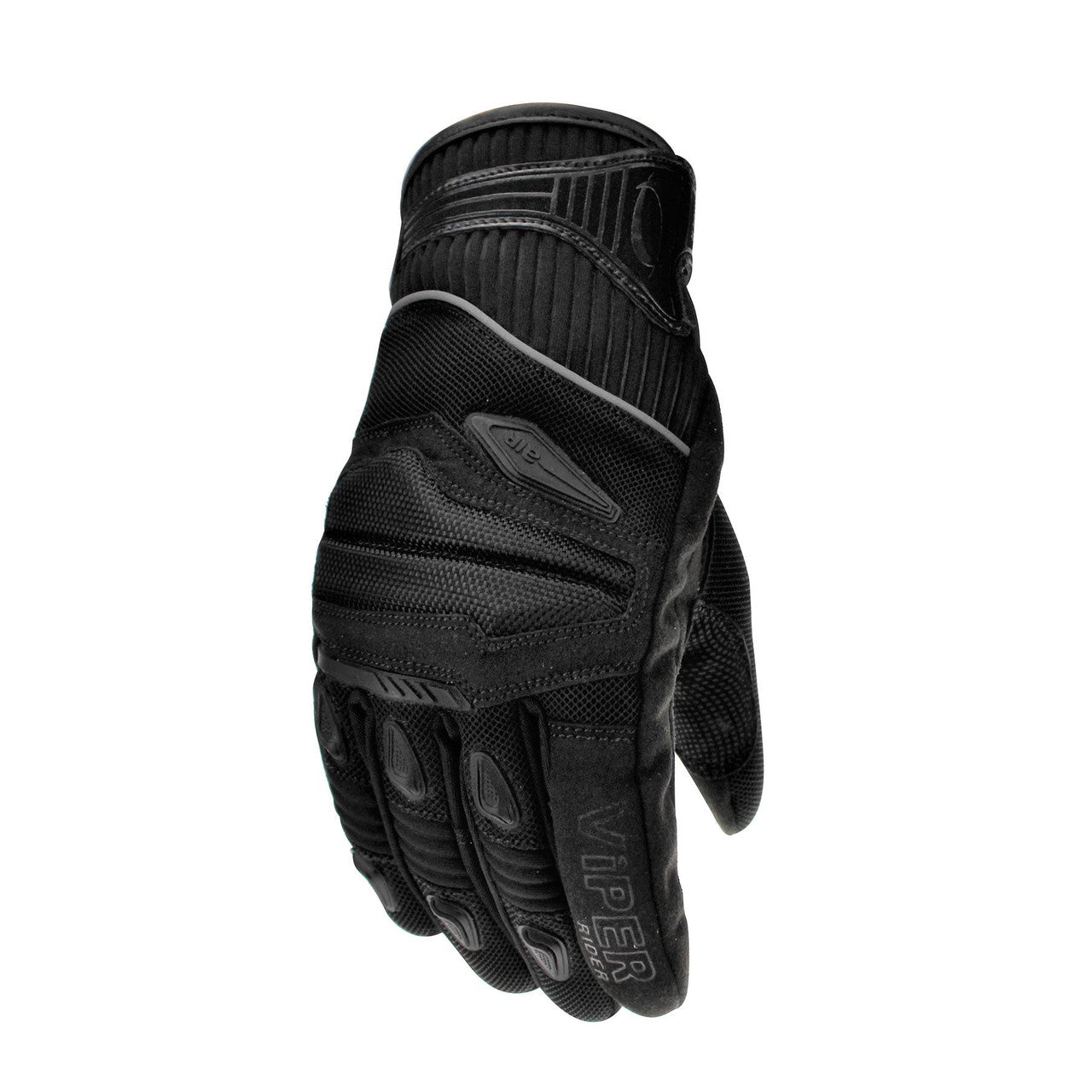 Viper Street 4 CE Approved Textile Motorcycle Gloves Black-Win Impex Moto