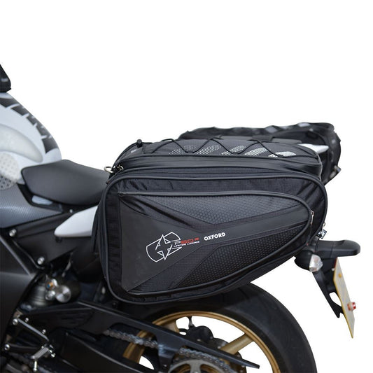 Oxford P60R Panniers Motorcycle Luggage OL305 Black-Win Impex Moto
