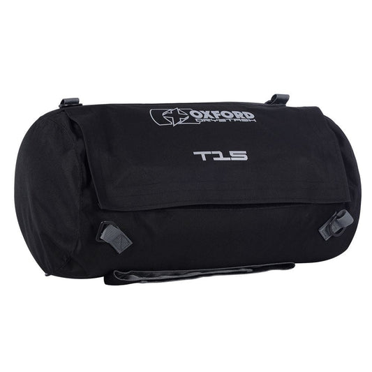 Oxford DryStash T15 WP Motorcycle Roll Bag Black-Win Impex Moto