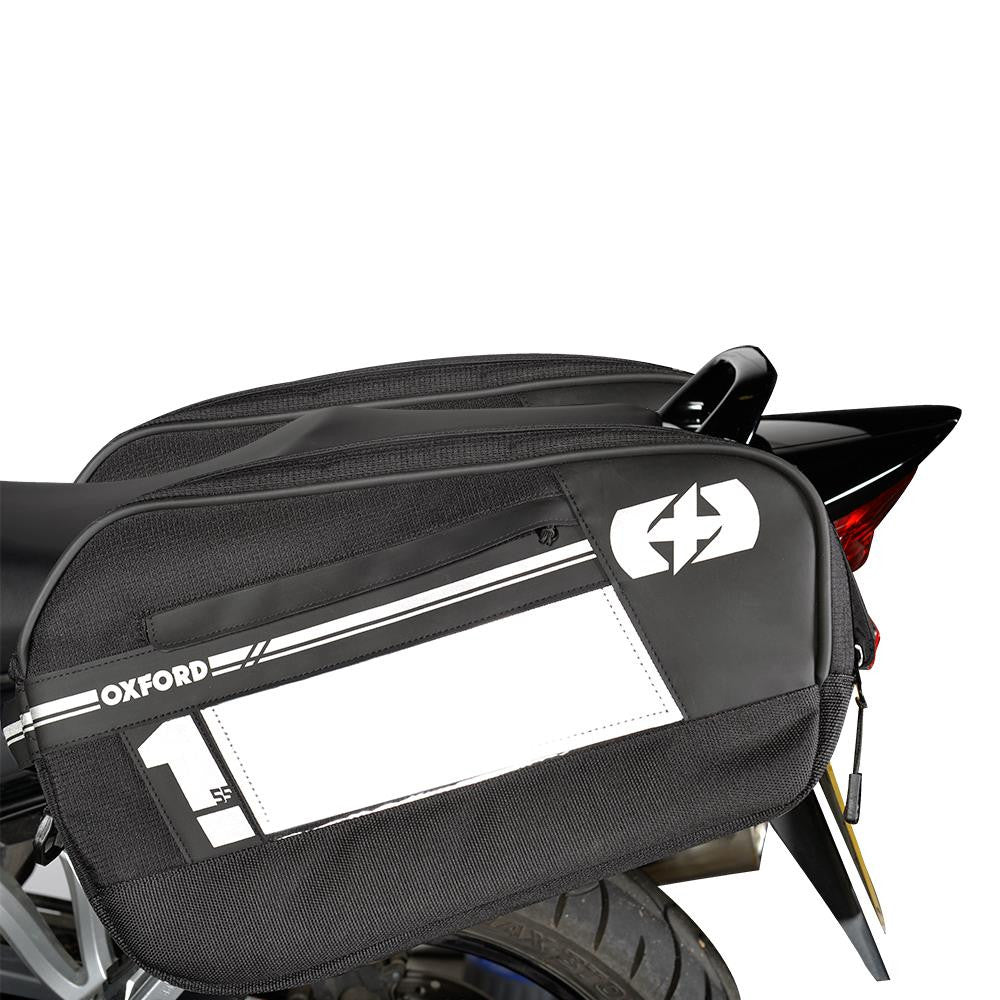 Oxford Motorcycle F1 Panniers Large 55L Touring Sports Luggage-Win Impex Moto
