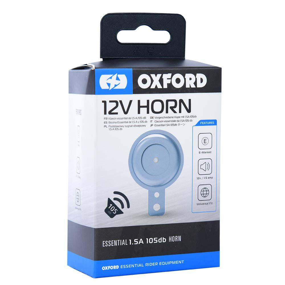 Oxford 12V Motorbike Horn 105 db. Scooter Chrome Horn-Win Impex Moto