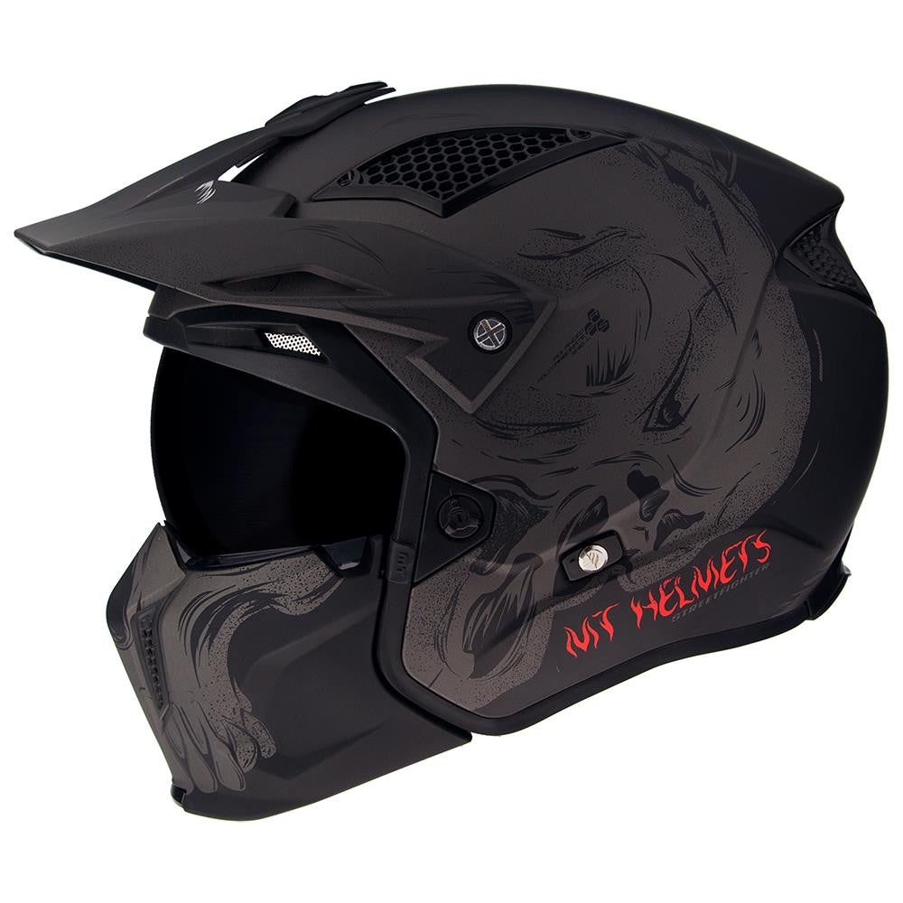 MT Streetfighter Full Face Adventure MotorbikeHelmet-Win Impex Moto