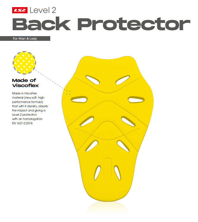 LS2 Back Protector - New Soft high Performance Level 2 Protection-Win Impex Moto