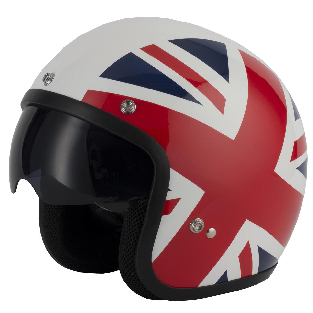 Vcan V537 Open Face Scooter Motorcycle Helmet Union Jack-Win Impex Moto